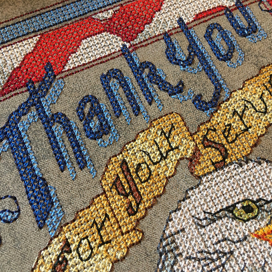 Thank You For Your Service | Machine Embroidery Design 2
