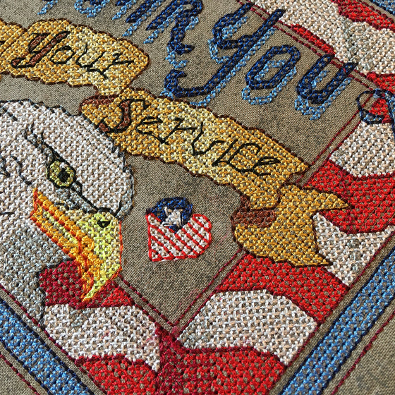 Thank You For Your Service | Machine Embroidery Design 4
