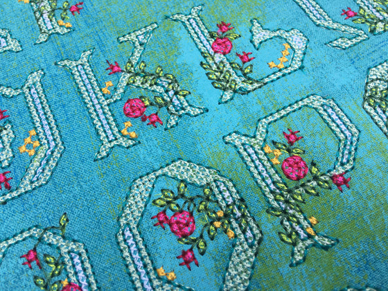 Floral Cross Stitch Alphabet | Machine Embroidery Design 2