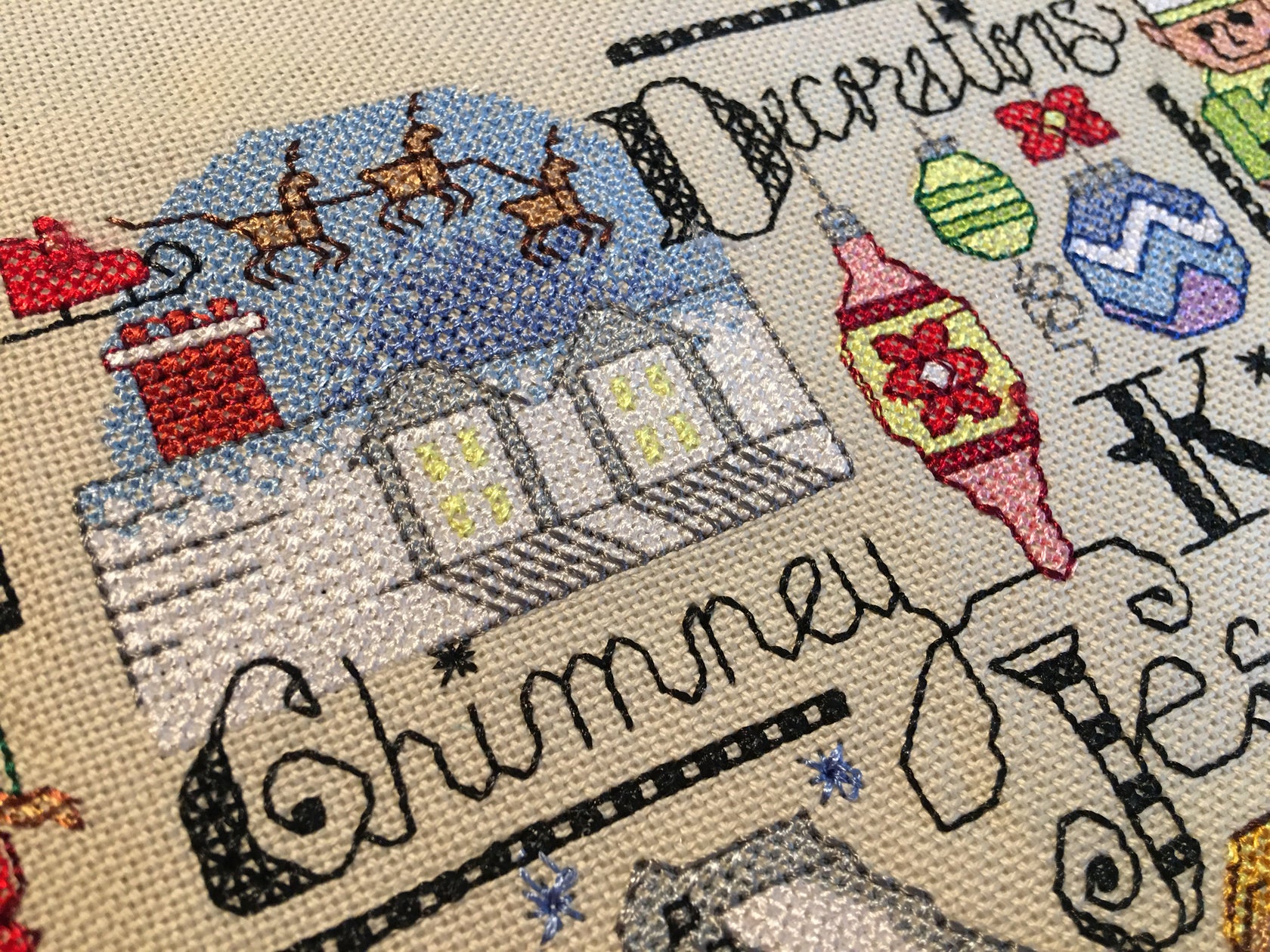 Christmas ABC Cross Stitch | Machine Embroidery Design