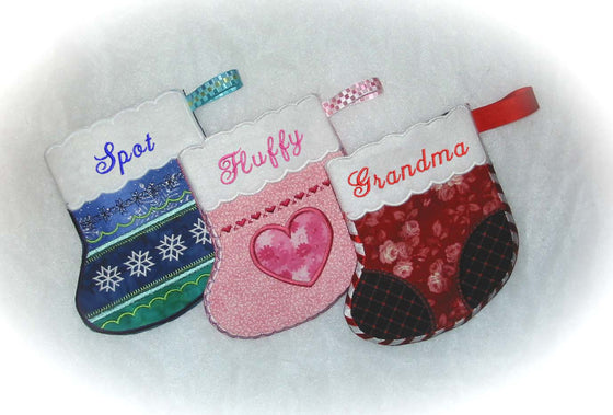 L'il Stocking Gift Card Set | Embroidery Ornaments