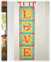 Machine Embroidery LOVE Wallhanging