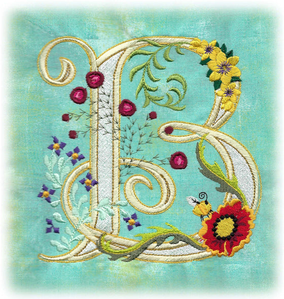 Beautiful "B" | Machine Embroidery Design