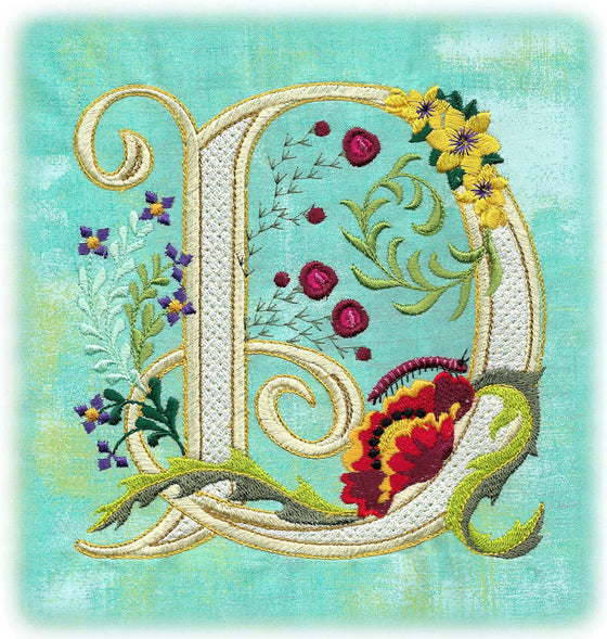 Delightful "D" | Machine Embroidery Design