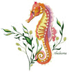 Salty Little Steed | Seahorse | Machine Embroidery Design 4