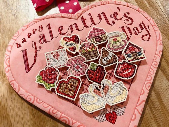 Valentine's Day Cross Stitch Countdown Calendar