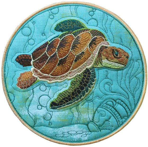 Ancient Mariner | Sea Turtle | Machine Embroidery Design 3