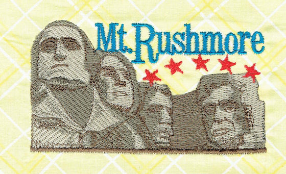 Summer Road Trip Set 1 | Mount Rushmore | Machine Embroidery Designs