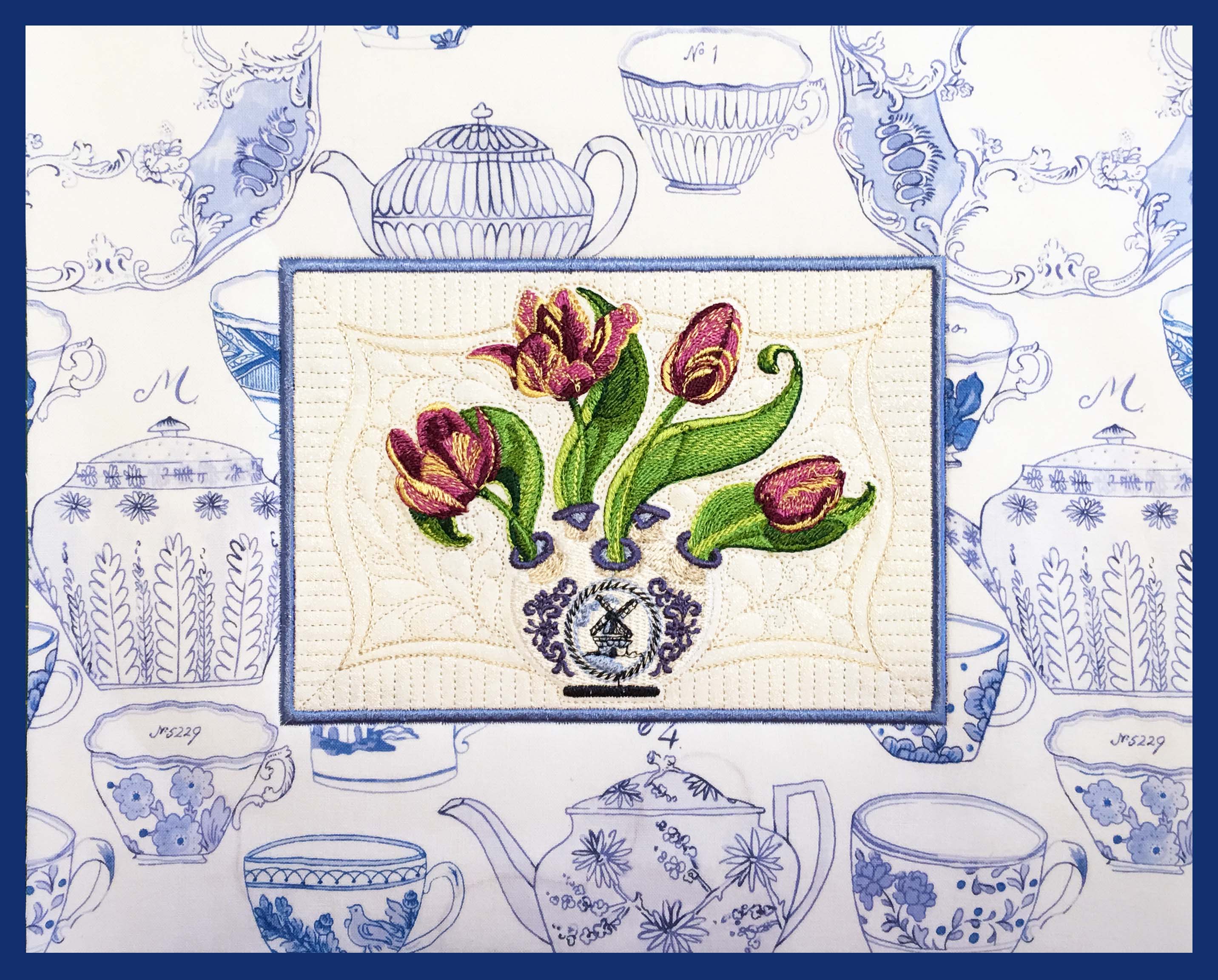 Royal Rembrandt Tulips! | Flowers | Machine Embroidery Designs