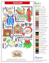Christmas ABC Cross Stitch | Machine Embroidery Design 10