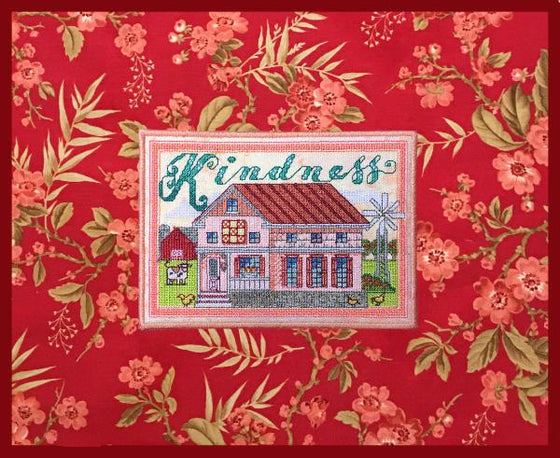 The Kindness Cottage | Machine Embroidery Mug Rug 2