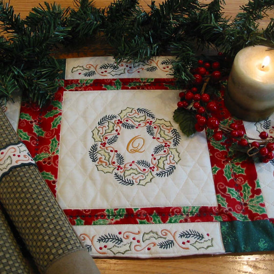 Festive Placemats & Napkins | Christmas Embroidery Design