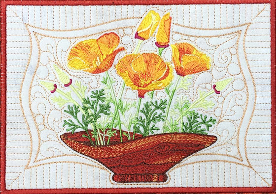 California Poppies! | Flowers | Machine Embroidery Designs 2