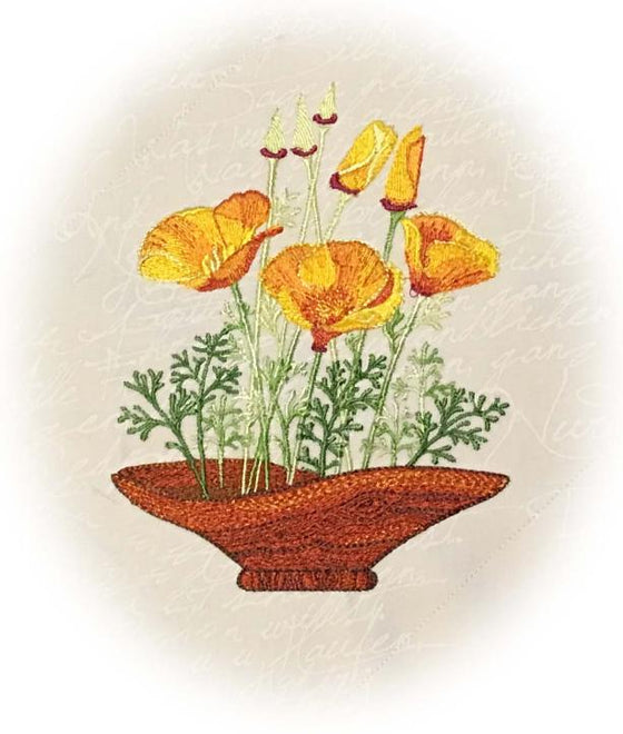 California Poppies! | Flowers | Machine Embroidery Designs 5
