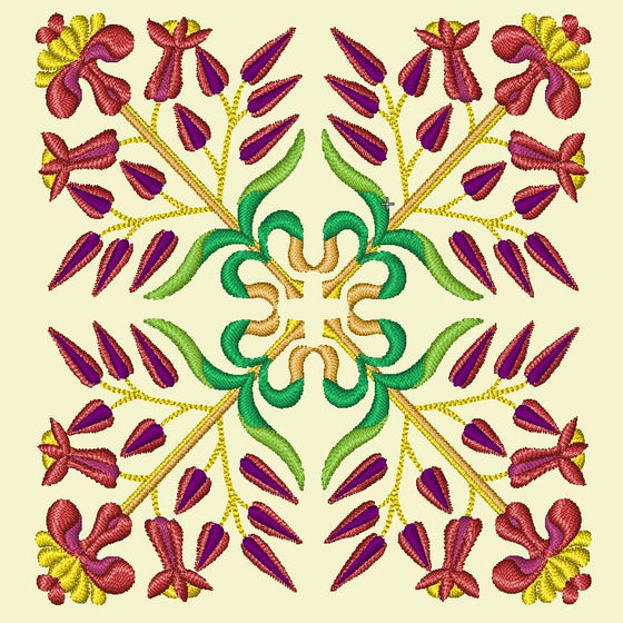 Pugin's Floriated Ornament | Embroidery Design 7