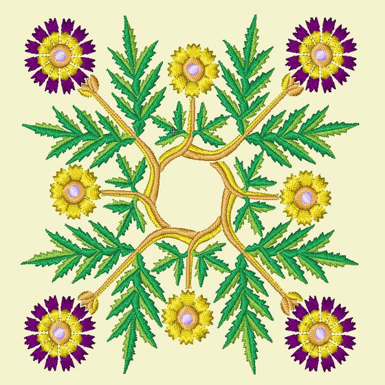 Pugin's Floriated Ornament | Embroidery Design 8