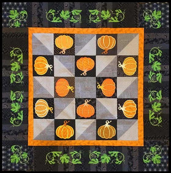 Charm Pack Pumpkins | Machine Embroidery Design
