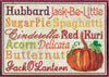 Pumpkin & Squash List Mug Rug | Machine Embroidery Design 2