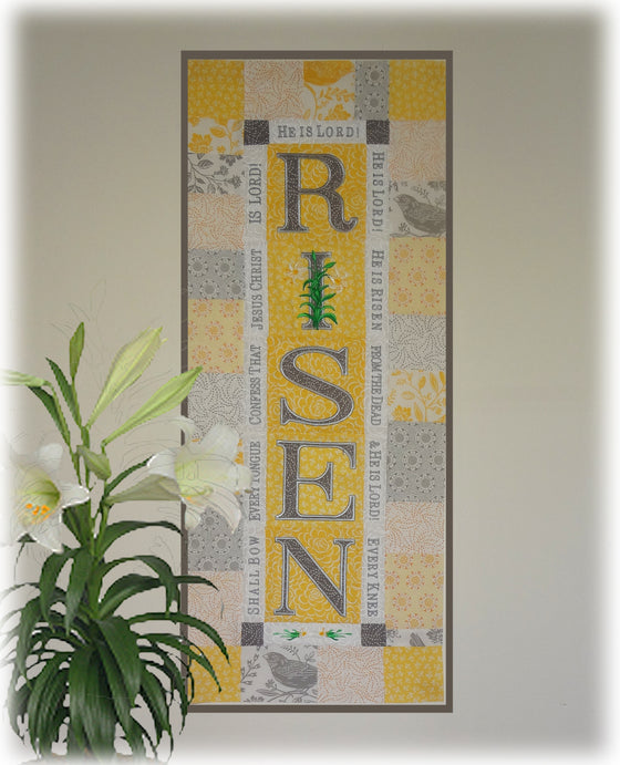 Risen Table Runner or Wall Hanging | Embroidery Design