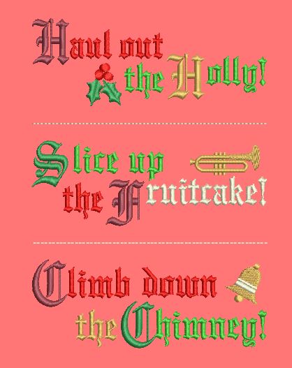Chris-Mystery Deck the Halls | Machine Embroidery Designs 4