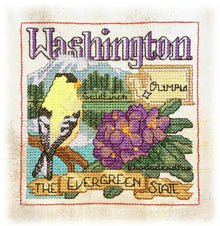  Washington Cross Stitch | Machine Embroidery Design