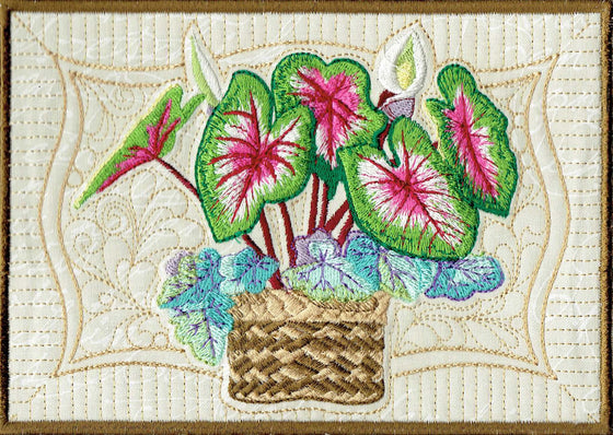 Caladiums | Flowers | Machine Embroidery Designs 3