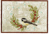 Snowbird Mug Rug | Machine Embroidery 2