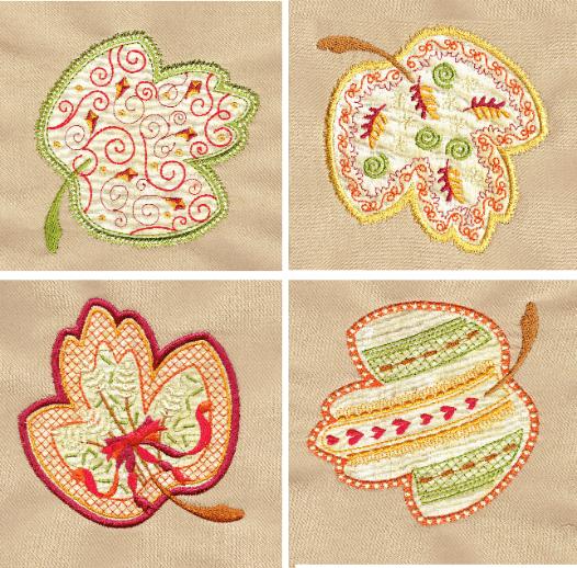 Doodle Leaves | Machine Embroidery Design