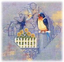  Summer's End | Barn Swallows | Embroidery Design