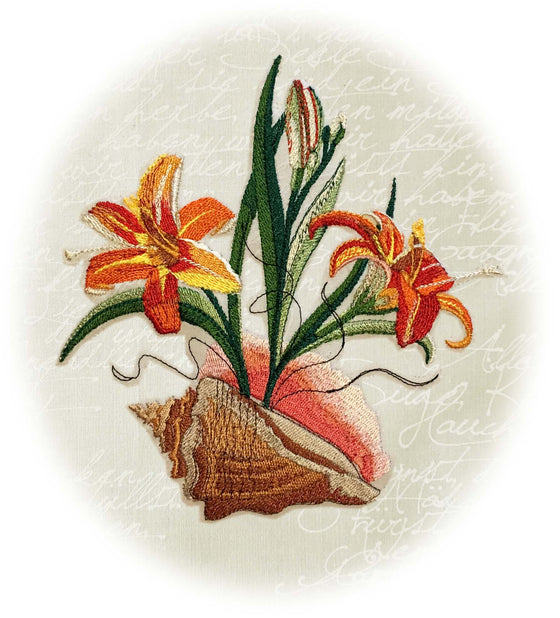 Tiger Daylily | Flowers | Machine Embroidery Designs 5