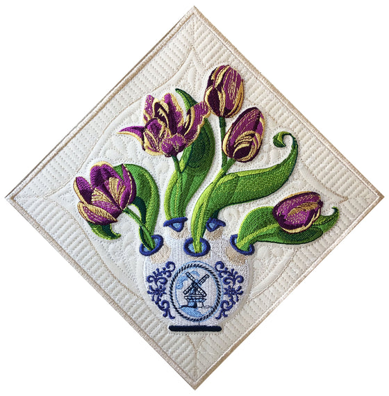 Royal Rembrandt Tulips! | Flowers | Machine Embroidery Designs 4