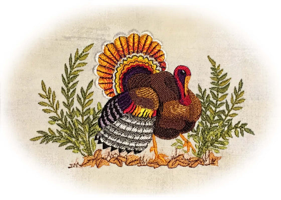 Wild Tom Turkey | Machine Embroidery Design