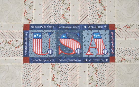 USA | Patriotic Machine Embroidery Design