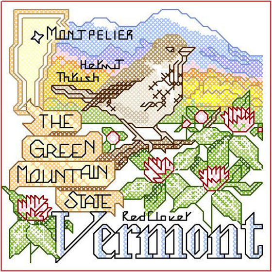 Vermont Cross Stitch | Machine Embroidery Design 2