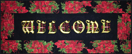 Welcome Christmas | Table Runner & Wall Hangar | Machine Embroidery Design 2