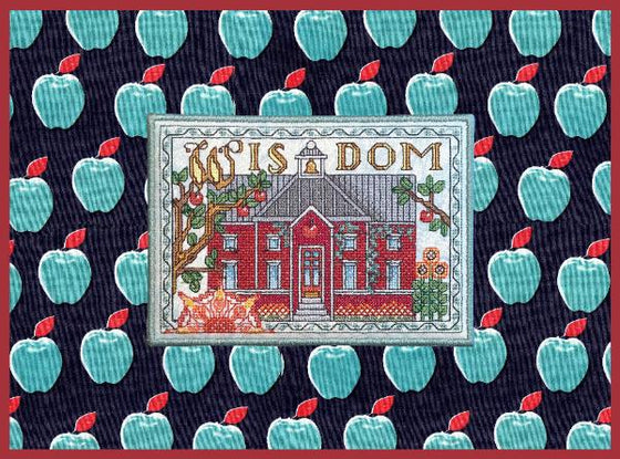 The Wisdom Cottage | Machine Embroidery Mug Rug 2