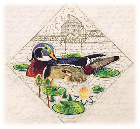 Current Events | Daddy Wood Duck | Embroidery Design