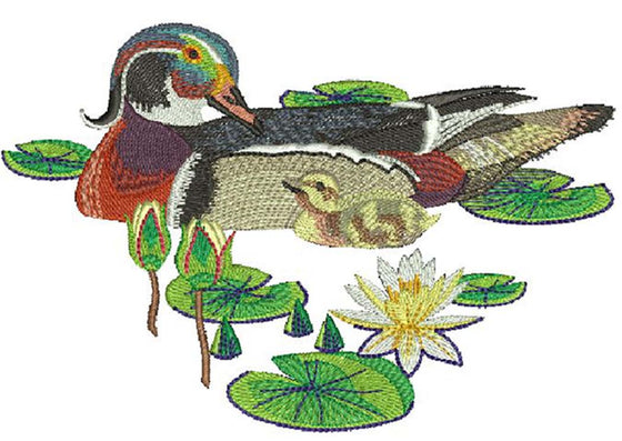 Current Events | Daddy Wood Duck | Embroidery Design 3