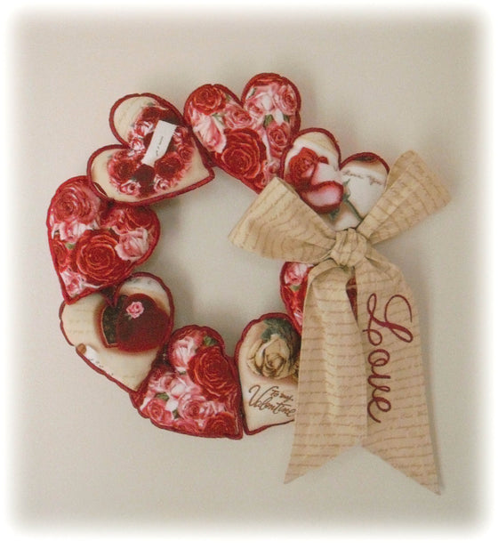 Valentine Wreath | Machine Embroidery Design