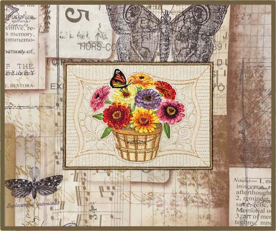 Zinnias | Flowers | Machine Embroidery Designs 2