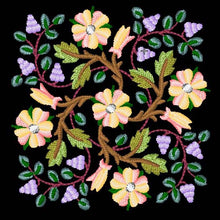  English Garden Medallions | Flower Embroidery Design
