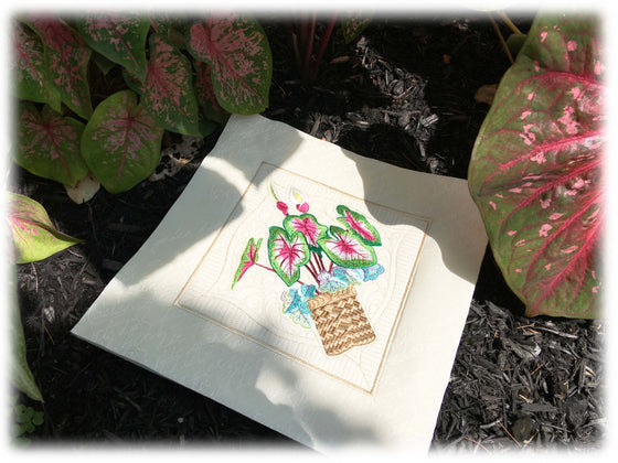 Caladiums | Flowers | Machine Embroidery Designs 2
