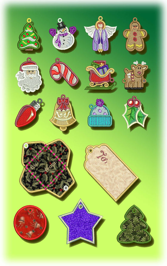 Christmas Charms with L'il Envelopes | Machine Embroidery Design