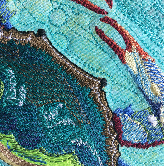 Chesapeake Blue | Blue Crab | Machine Embroidery Design 2