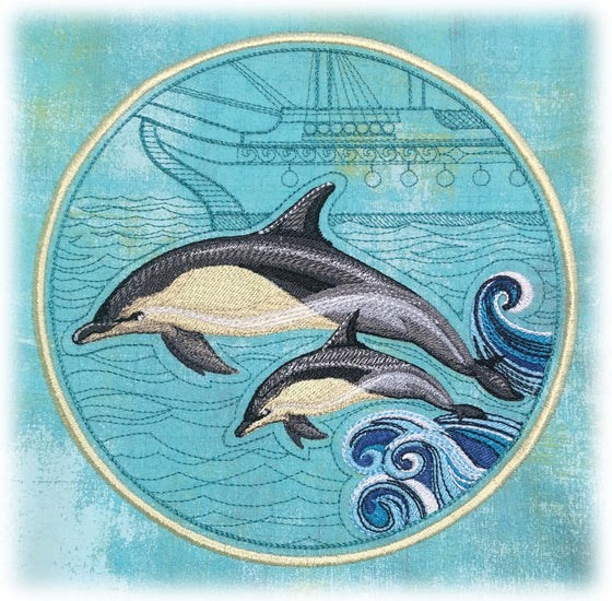 Back to School | Dolphin | Machine Embroidery Design