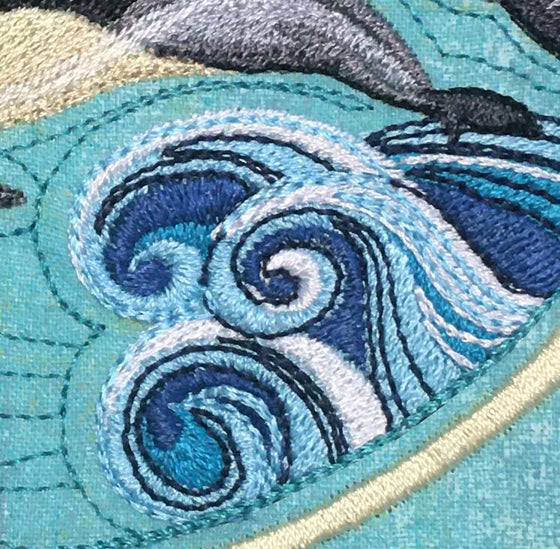 Back to School | Dolphin | Machine Embroidery Design 2