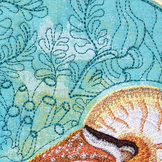 Living Fossil | Nautilus | Machine Embroidery Design 6