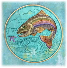  Catch of the Day | Rainbow Trout | Machine Embroidery Design