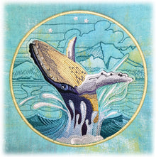  Breach for the Stars | Humpback Whale | Machine Embroidery Design