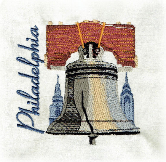 Summer Road Trip Set 2 | Philadelphia | Machine Embroidery Design